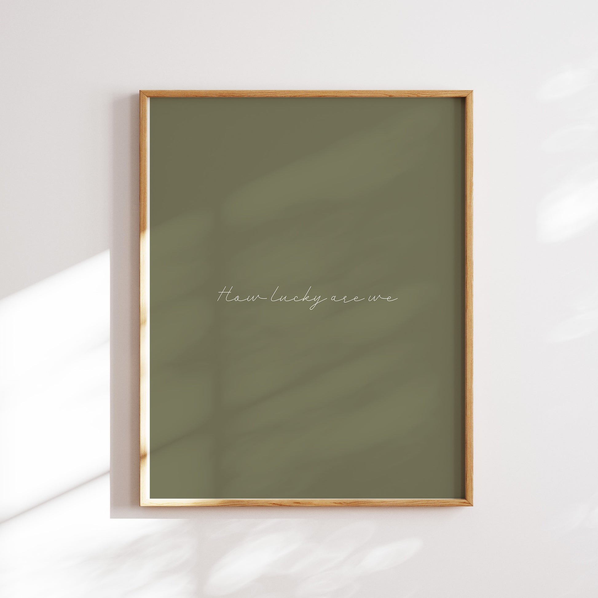 Trendy Dark green minimalistic-style 'How Lucky Are We?' digital download poster. Whether you're sprucing up your living room, bedroom, dorm or office, this print will add a warm and thoughtful touch to your space. The best part? You can download it instantly.
Shop cool wall art by WonkyWonder now.